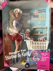 Vintage 1995 Shoppin’ Fun Barbie And Kelly With Shopping Cart Mattel 15756 NIB