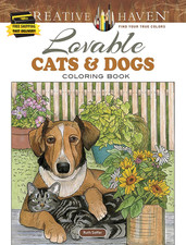 Image of Creative Haven Lovable Cats and Dogs Coloring Book: Relax & Unwind with 31 Stres