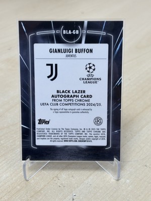 2024-25 Topps UCC Chrome GIANLUIGI BUFFON Black Lazer AUTO Card