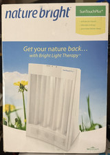 Nature Bright Sun Touch Plus Light and Ion Therapy Lamp - White