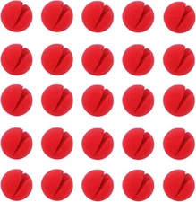 Ogrmar 25PCS Red Circus Clown Nose Christmas Costume Party Cosplay 25pcs 