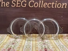 Pyrex Glass Lid Only 470-C Casserole Tab Handles LOT of 3 Vintage