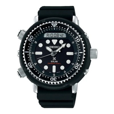 Brand NEW SEIKO SNJ025P1 Arnie Solar Baselworld 2019 Digital Analog Black Dial