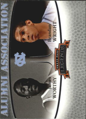2007-08 Press Pass Legends Alumni Association #7 James Worthy/Brandan Wright