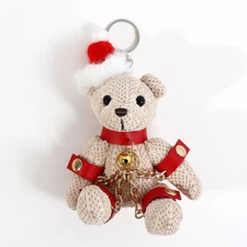 Car KeyRing Jewelry Accessory Couple Gift Sexy Bear Doll Pendant for Women Bag