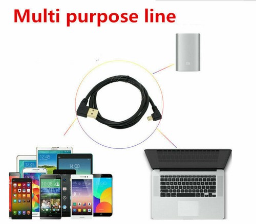 Micro USB Right-Angle Male to USB-A Male Gold Plated Data Sync Charge Cable Cord - 第 5/15 張圖片