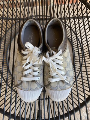 Coach Shoes Woman's Sneakers Zorra Q483 gray walking running 7.5 B