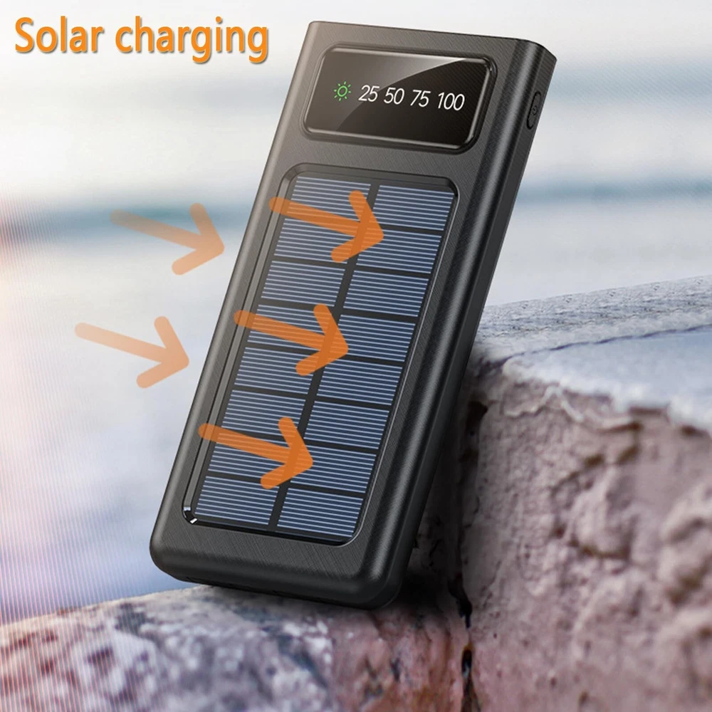 Power-Bank-Solar-Charger - 20000mAh Portable Charger,Solar Power Bank,Camping... Power-Bank-Solar-Charger - 20000mAh Portable Charger,Solar Power Bank,Camping...