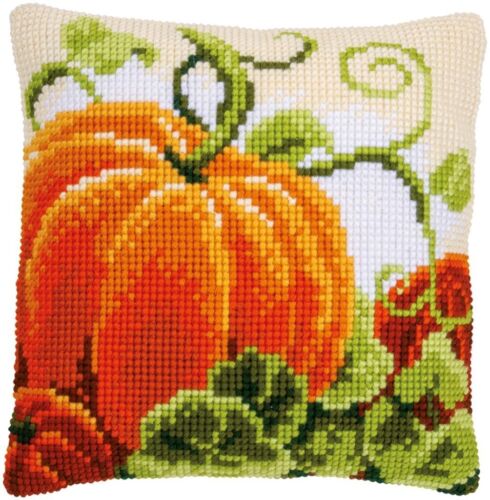 Diy Needlepoint Cross Stitch "Pumpkins". Embroidery Kit Unprinted Сanvas Vervaco
