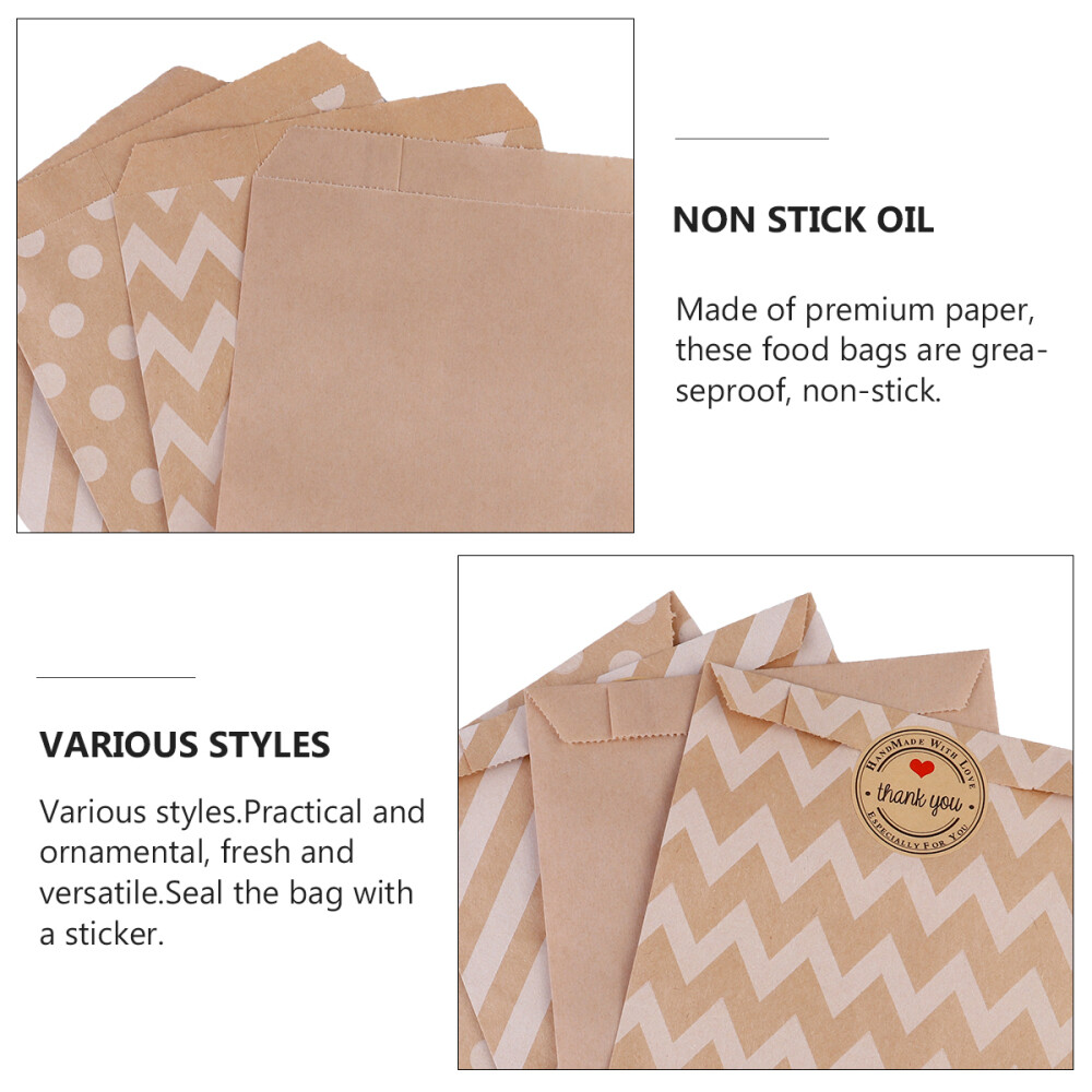 48pcs Glassine Cookie Bags Halloween Paper Treat Bags Bread Paper Bags