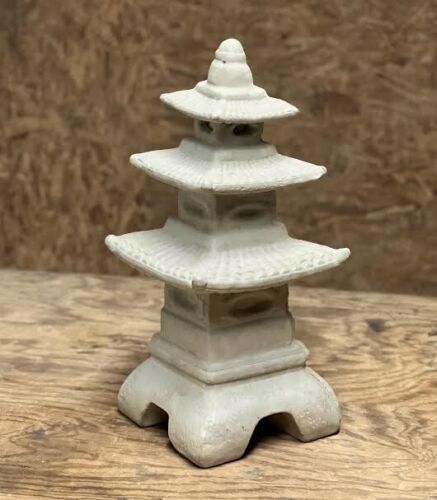 Pagoda One Piece Figurine Stone Lantern for Garden Statue Outdoor Ornament "18 - Picture 4 of 11