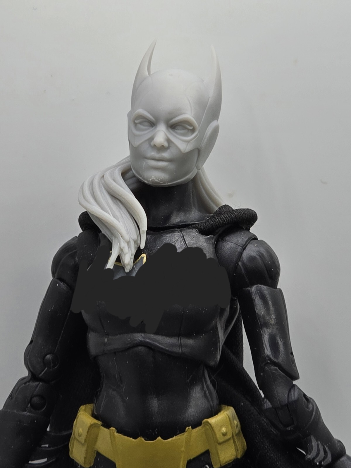 3d Print BAT VIGILANTE GIRL HEAD 1:10 7