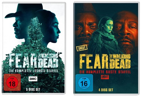 9 DVDs * FEAR THE WALKING DEAD - STAFFEL/SEASON 6 + 7 IM SET -FSK 18