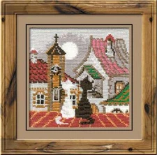 Riolis Counted Cross Stitch Kit City & Cats Spring R611