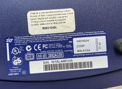 Unità esterna porta parallela OEM iomega ZIP 250 MB e scatola per PC NON TESTATA - Foto 6 di 13