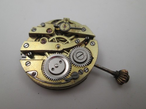 Máquina y esfera reloj de bolsillo. Cuerda remontoir. Dial porcelana. Suiza 1920 - Imagen 7 de 7