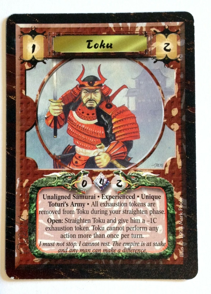 Toku Experienced L5R Legend of the Five Rings CCG Time of Toku Experienced L5R Legend of the Five Rings CCG Time of