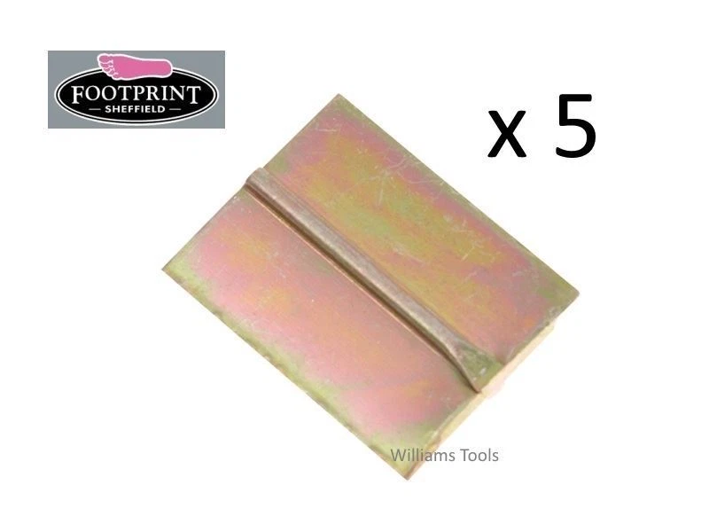 5 x Footprint Tools FLAT Scutch Chisel Combs 25mm 1" Wide Sheffield UK