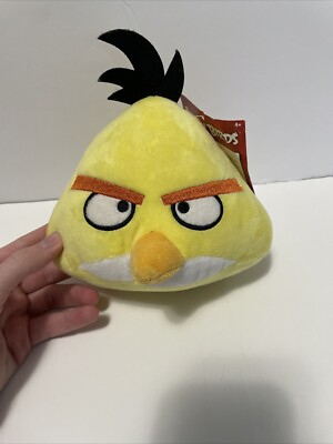 New Angry Birds Plush Yellow Bird Stuffed Animal 6'' Rovio Toy Factory 2022