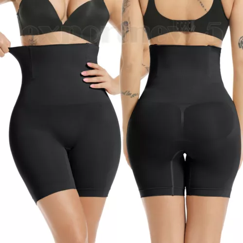 Bauchkontrolle hochtaillierte Shorts Gürtelhose Body Shaper Oberschenkel schlanker Shapewear - Bild 20 von 32
