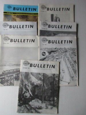 NMRA Bulletin Magazine 7 issues 1980 Model Railroad Model Trains