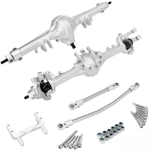 Essieu avant arrière avant alliage CNC pour 1/10 RC chenilleur axial SCX10 II élément enduro CC01 - Photo 15 sur 21