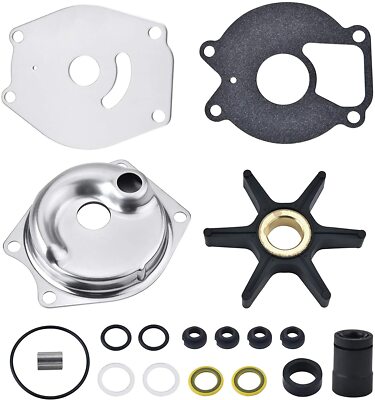 Water Pump Kit for Mercury 2 Str15 20 25 HP XD 4 Str 8 9.9 13.5 15 HP 46-99157T2
