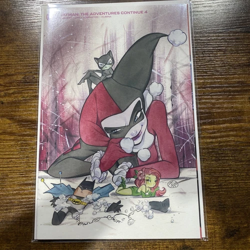 Batman Adventures Continue #4 * NM+ * Peach Momoko Minimal Trade Variant Harley
