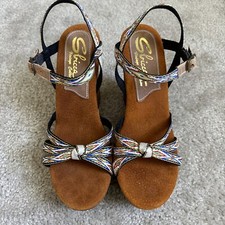 NEW In Box NIB Sbicca Vintage Collection Platform Wedge Sandals Size 41 10 Shoes