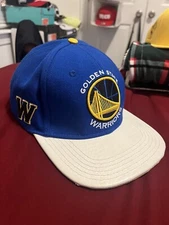 Golden State Warriors Pro Strapback With Skyline Logo NBA Leather Brim
