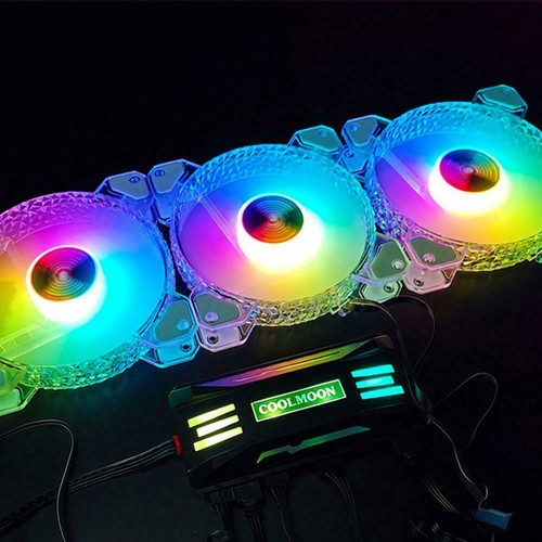 RGB Controller 4Pin PWM 5V 3Pin ARGB Fan Cooler PC Remote Control B0Z7 - Afbeelding 2 van 12