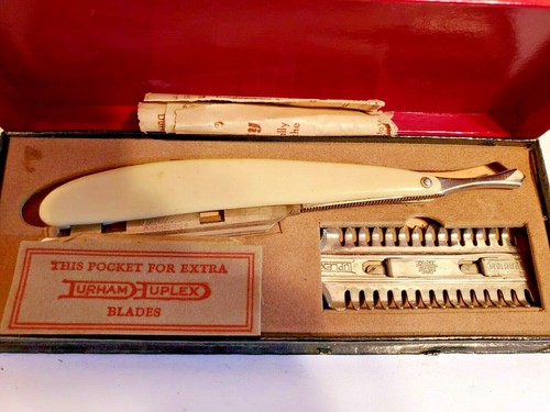 1920's - 30's Durham-Duplex Straight Razor NOS - Picture 1 of 12