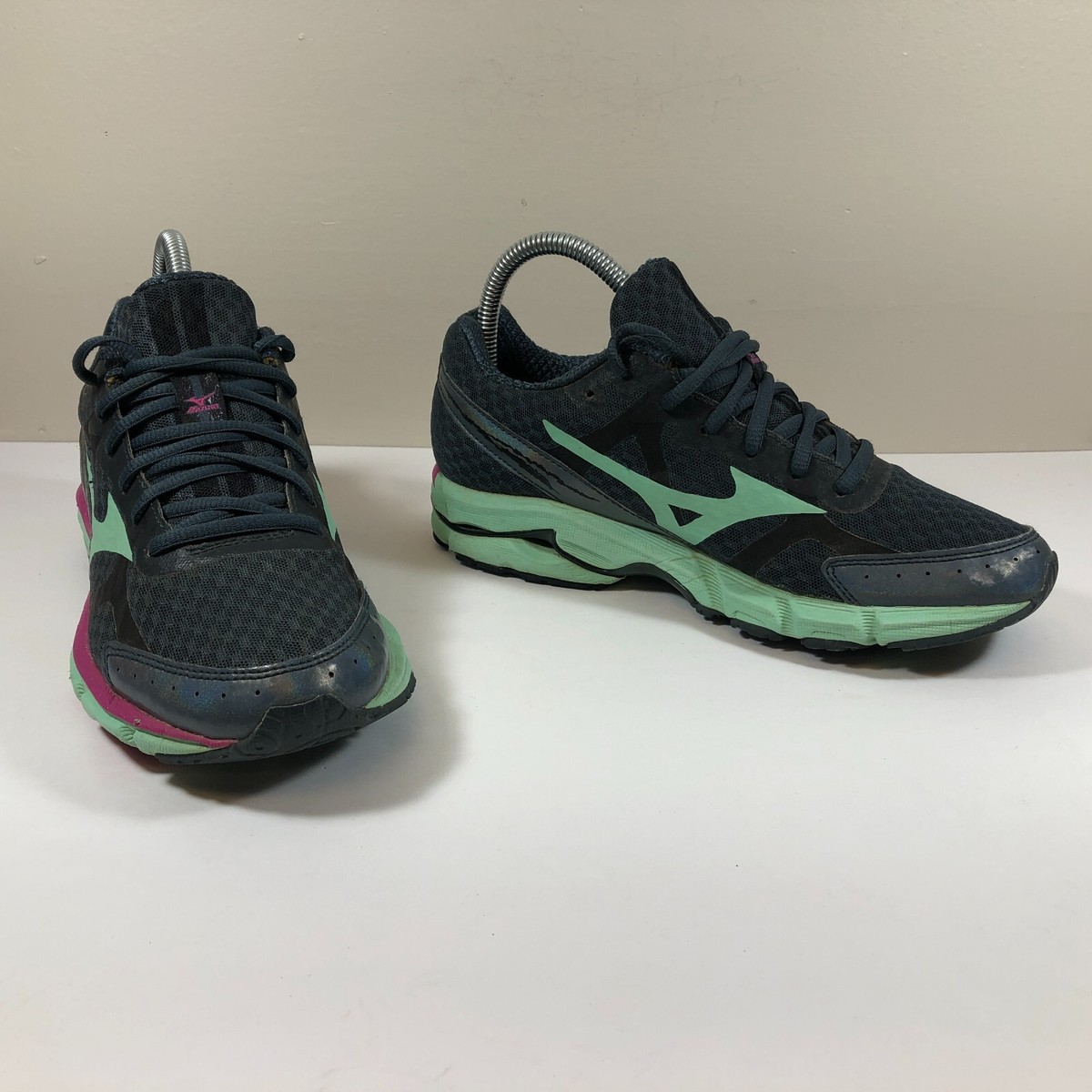 Mizuno Sneakers Mizuno Wave Runner 17 Womens Mizuno Wave Rider 17 Orange  Green Black Purple Womens Size Running Shoes