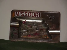 Vintage Missouri Color Tin Ashtray