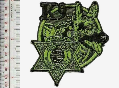 K-9 PD California Game Warden & Freshwater Fish Canine Unit Officer Dog ...