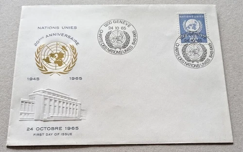 Switzerland 1965 20th Anniversary of the United Nations First Day Cover