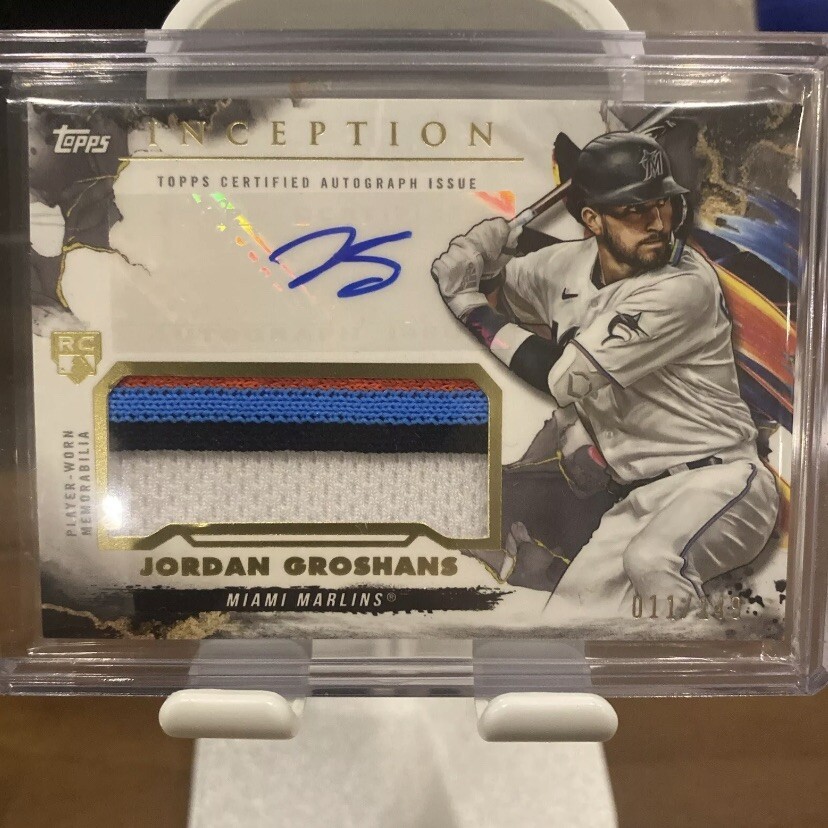 2023 Topps Inception Jordan Groshans RC RPA Rookie Patch Auto /149 #IAP-JG view 6