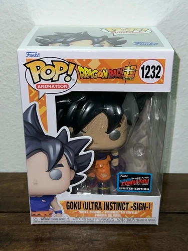 Funko Pop! Dragon Ball Z Super #1232 Goku Ultra Instinct Sign NYCC 2022 Original
