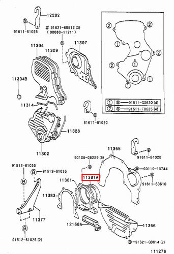 Genuine Hilux LN170 LN167 LN166 LN165 2L 3L 5L Rear Main Oil Crankshaft Seal - Picture 12 of 20