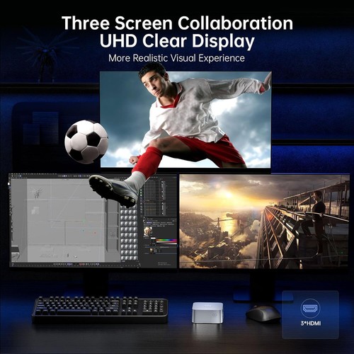 ACEMAGIC 4K UHD MINI PC Intel N100 16GB RAM 512GB SSD Windows 11 pro WIFI BT4.2 - Picture 4 of 9