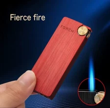 Mini Slim Metal Windproof Butane Jet Torch Turbo Cigarette Lighter light weight