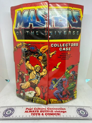 Vintage Mattel Masters Of The Universe He-Man Collectors Case Red Clean Inv-0200