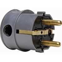 Kopp Schutzkontakt-Winkelstecker 178520009, Silber