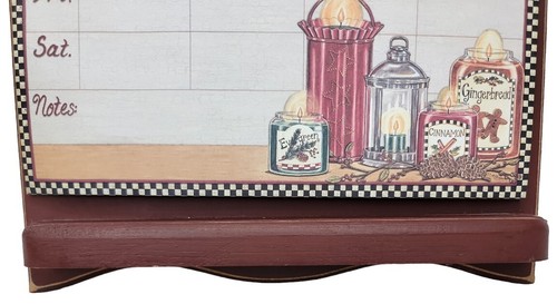 Kitchen Daily Notes Board for Paper & Pencil Wood Country Folk Art Creative Wood - Picture 6 of 10