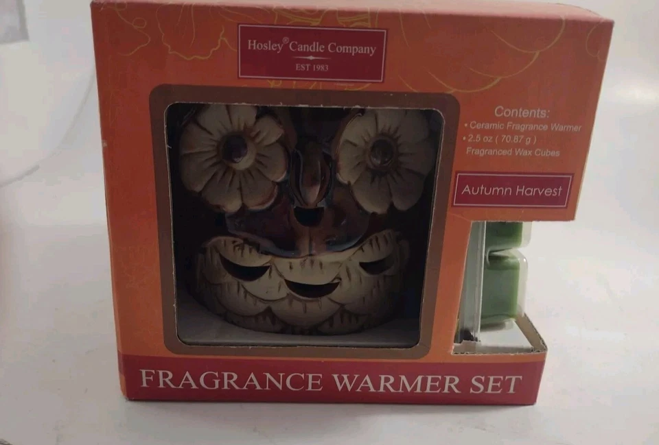 Juego de fragancias calentador de cera de búho Hosley Candle Company con cera Foto 2 de 4
