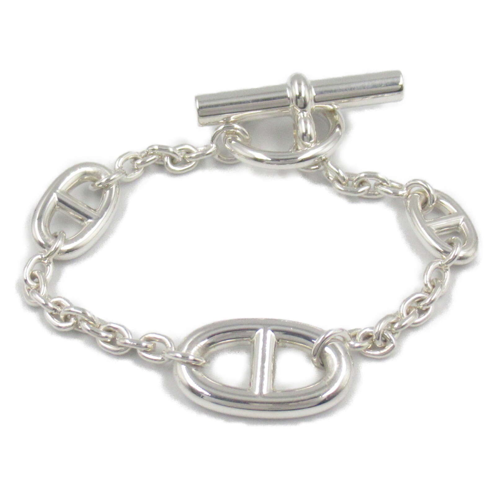 HERMES Farandole 925 Silver Bracelet for Women Pre-Owned Luxury Jewelry