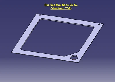 REEF-PRINT Aquarium Mesh Lid for Red Sea MAX Nano G2 XL (500mm x 600mm) | Jump Guard