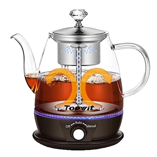 Teteras de té de acero inoxidable marrón