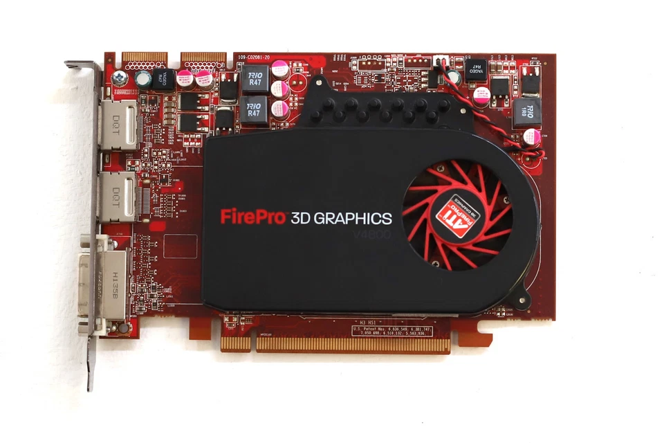 Dell ATI FirePro V4800 1GB GDDR5 PCIe Graphics Card Dell P/N: 00X31G Tested - Image 2 of 4