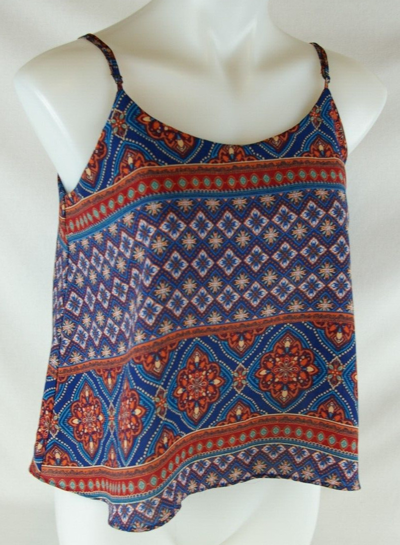 Forever 21 Adj. Spaghetti Strap Multi- Colored Cr… - image 8